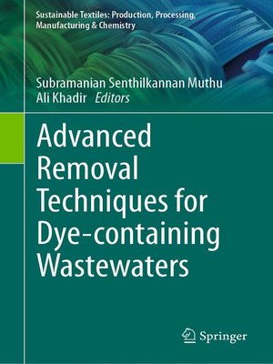cover image of Advanced Removal Techniques for Dye-containing Wastewaters